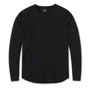 X-CURVE-HEM LONG SLEEVE BLACK